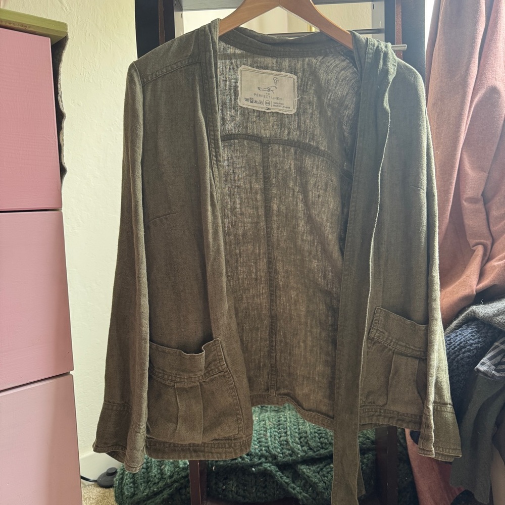 notPERFECTLINEN Heavyweight Stockholm Jacket with belt